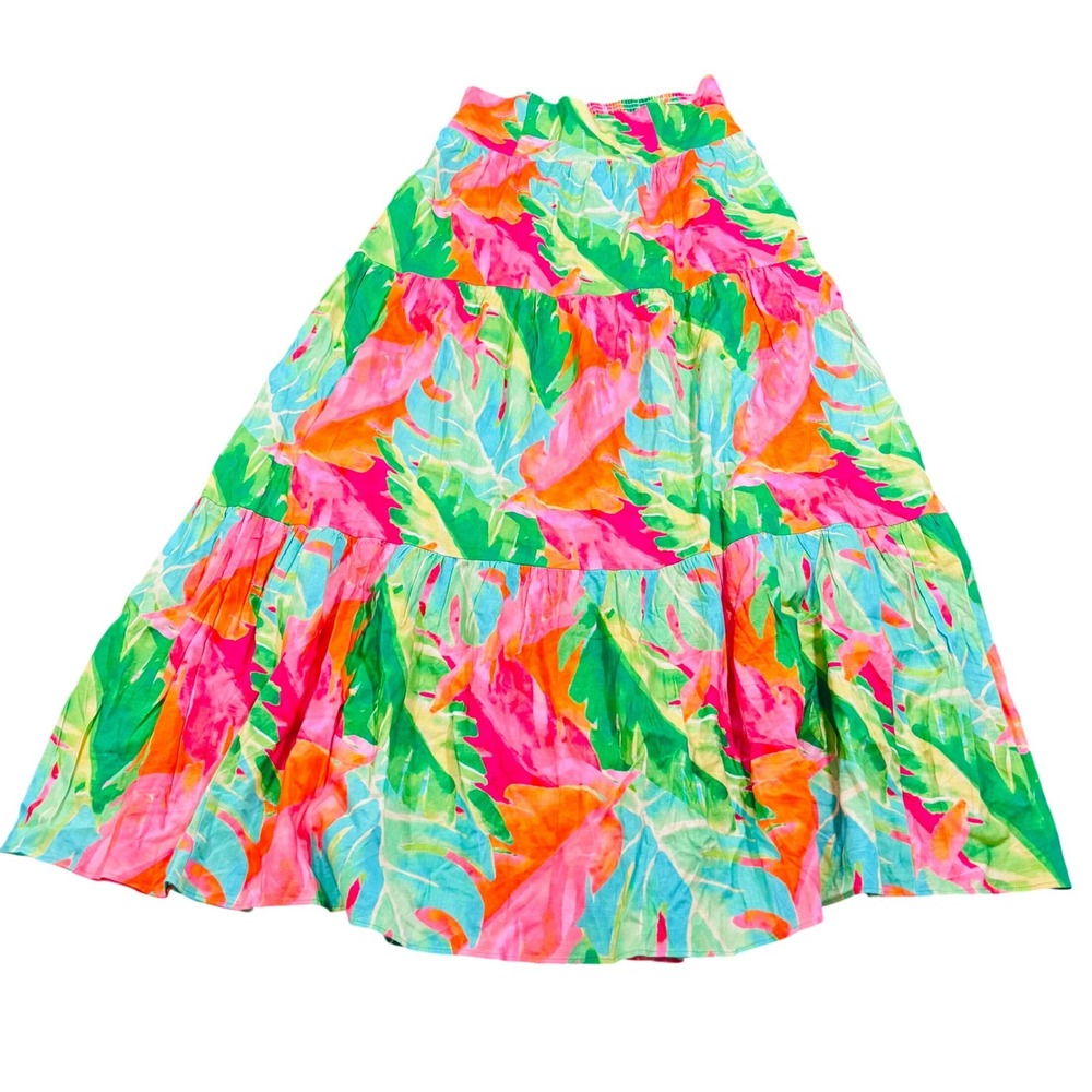 NWT Show Me Your Mumu Melody Linen Convertible Maxi Dress Skirt Tropical